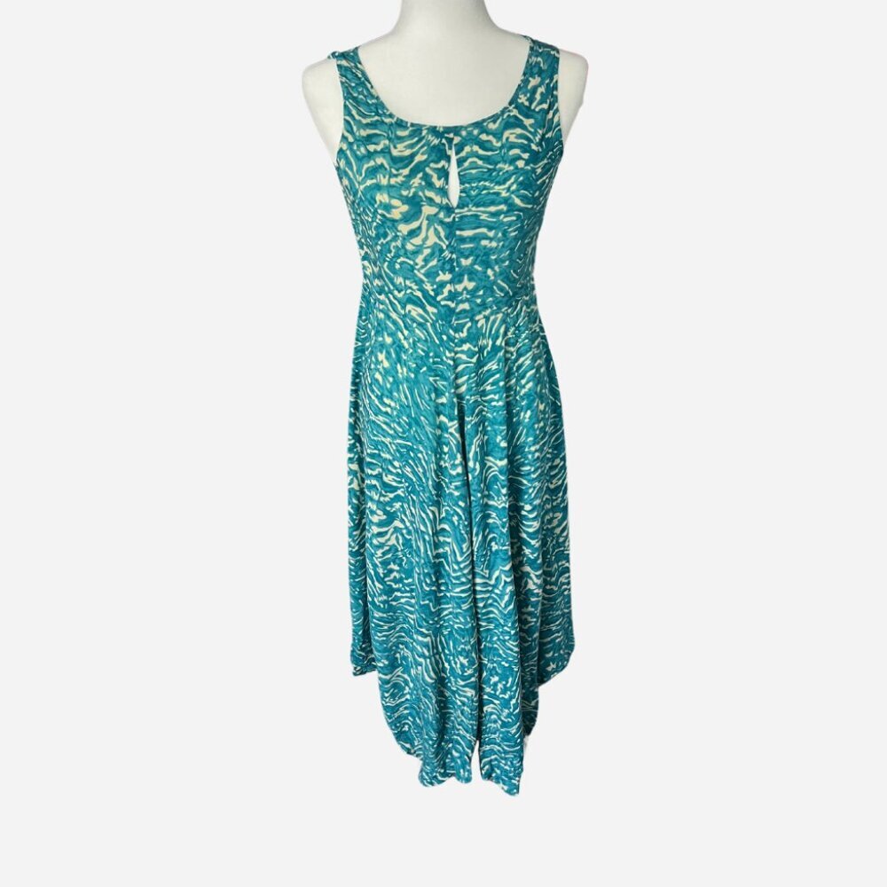 Sundance Blue Boho Midi Dress A line